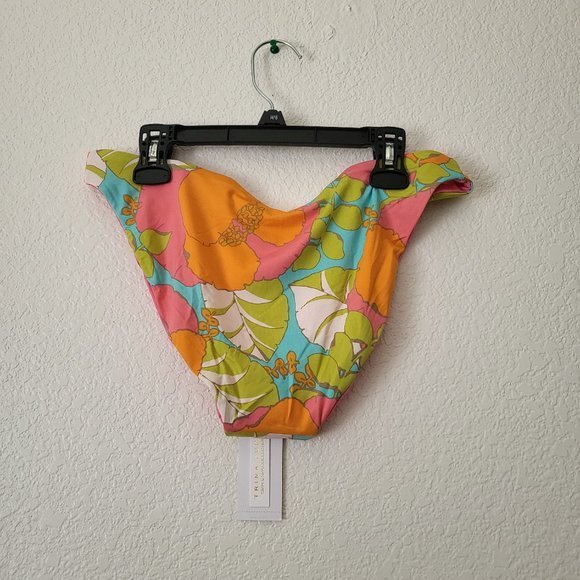 Trina‎ Turk Playa De Flor Reversible French Cut Multicolor Bikini Bottom Sz 10 - Picture 6 of 8
